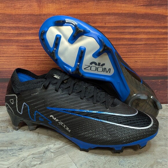 Nike Zoom Mercurial Vapor 15 Elite FG Men's 7.5 Shadow Pack Black Soccer Cleats - Picture 1 of 8